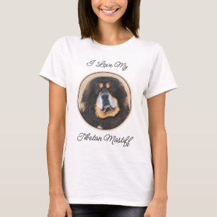 Tibetan Mastiff Malerei - Niedliche Original Dog A T-Shirt