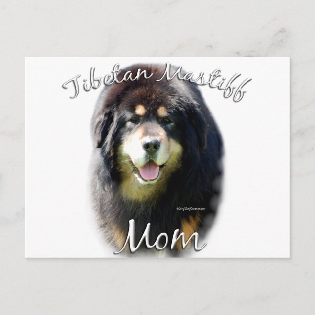 Tibetan Mastiff Mama 2 Postkarte (Vorderseite)