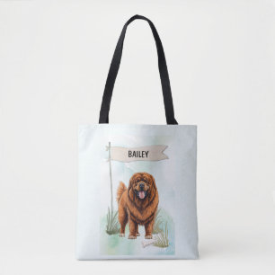 Tibetan-Mastiff Wasserfarben Persönlicher Hund