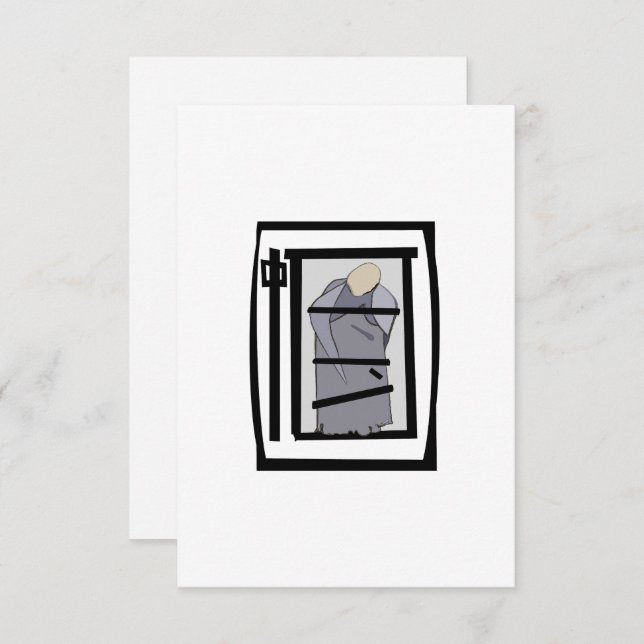 TIBETAN MONK DANKESKARTE (Vorne/Hinten)