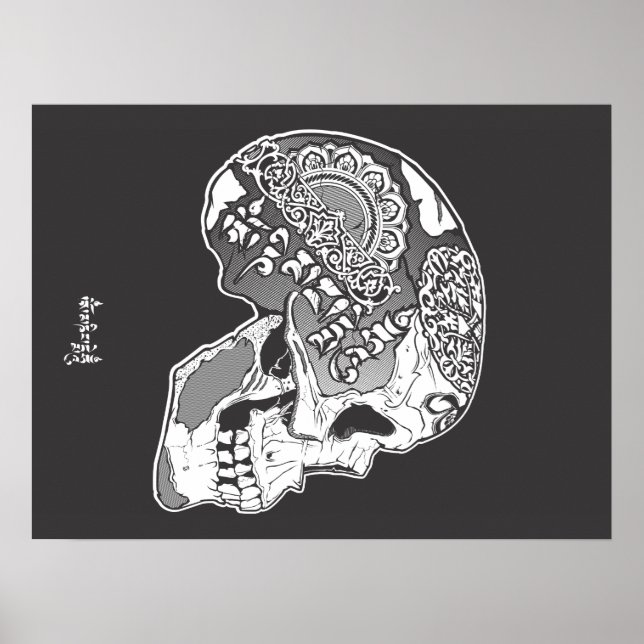 Tibetan-Skull Poster (Vorne)
