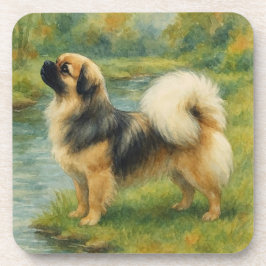 Tibetan Spaniel Getränkeuntersetzer
