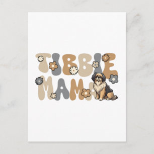 Tibetan Spaniel Groovy Tibbie Mama Postkarte