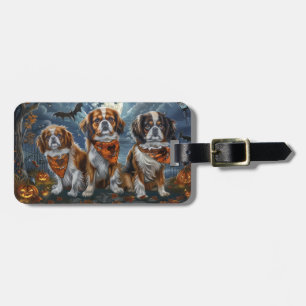 Tibetan Spaniel Halloween Gruselig Gepäckanhänger