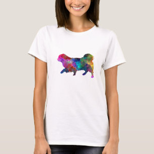 Tibetan Spaniel im Watercolor T-Shirt