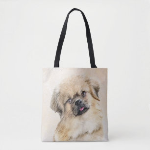 Tibetan Spaniel Malerei - Süße originelle Hundekun