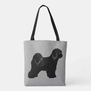 Tibetan Terrier Dog Breed Silhouette