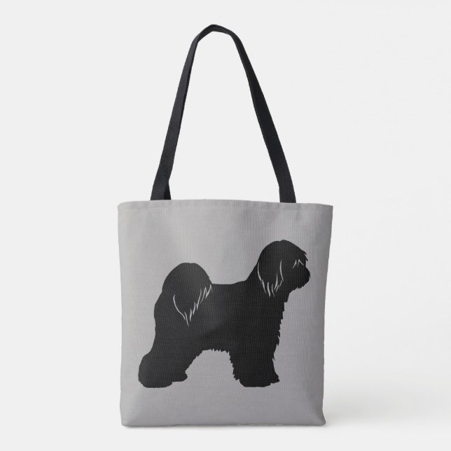 Tibetan Terrier Dog Breed Silhouette (Rückseite)