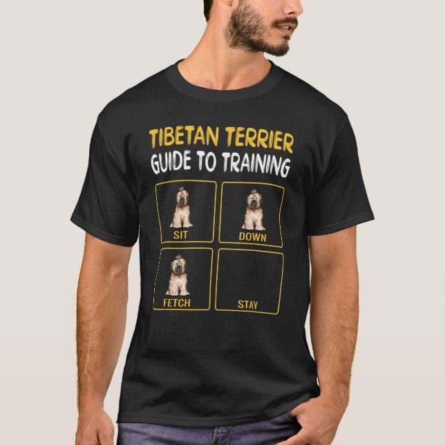 Tibetan Terrier Dog Training T-Shirt (Vorderseite)