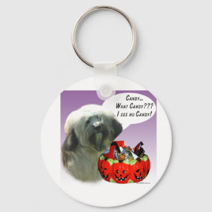 Tibetan Terrier Halloween Candy Schlüsselanhänger