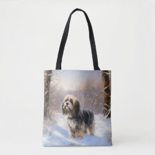 Tibetan Terrier Lass es schneien Weihnachten
