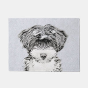 Tibetan Terrier Painting - Niedliche Original Dog Fußmatte