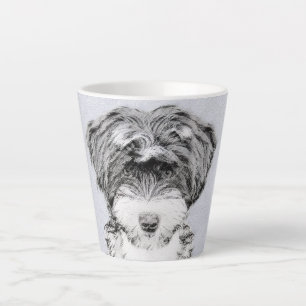 Tibetan Terrier Painting - Niedliche Original Dog Milchtasse