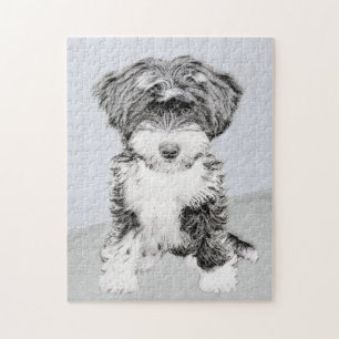 Tibetan Terrier Painting - Niedliche Original Dog  Puzzle