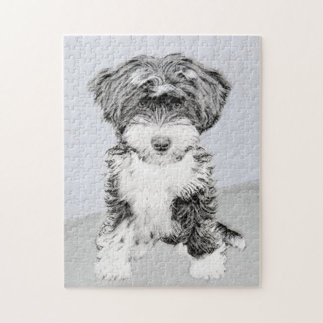 Tibetan Terrier Painting - Niedliche Original Dog  Puzzle (Vertikal)