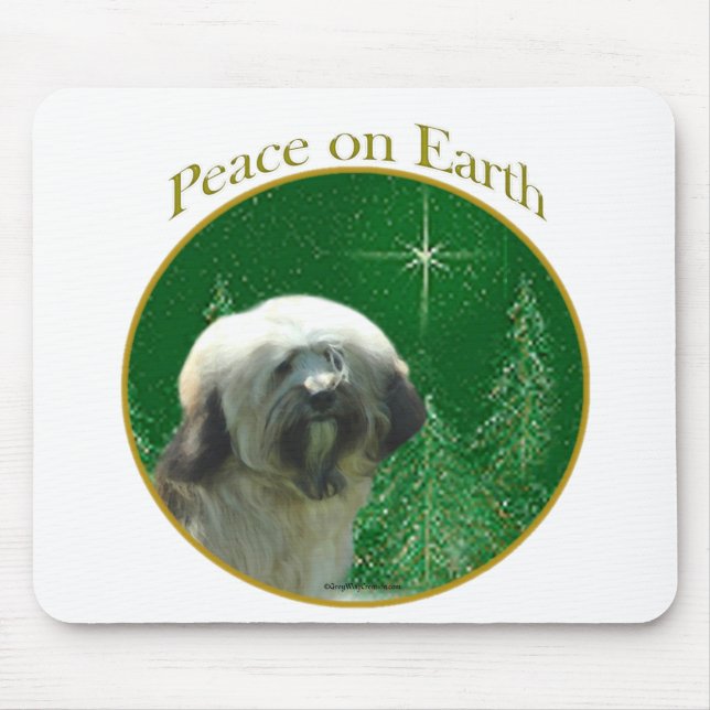 Tibetan Terrier Peace Mousepad (Vorne)