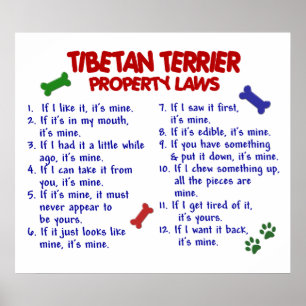 TIBETAN TERRIER PL2 POSTER