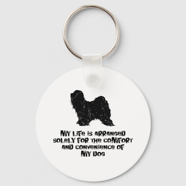 Tibetan Terrier Schlüsselanhänger (Vorderseite)