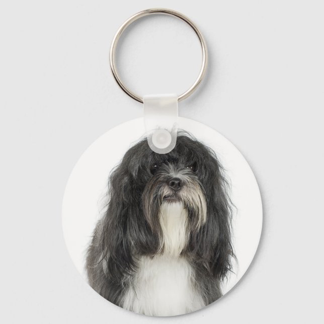 Tibetan Terrier Schlüsselanhänger (Vorderseite)