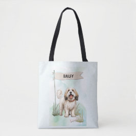Tibetan Terrier Watercolor Personalized Dog