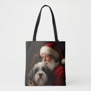 Tibetan Terrier Weihnachtsmann Weihnachten