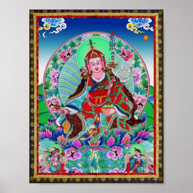 Tibetan Thangka Padmasambhava Poster (Vorne)