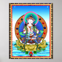Tibetan Thangka Vajrasatmwst Mandala Poster Print