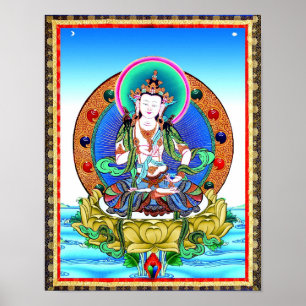 Tibetan Thangka Vajrasatmwst Mandala Poster Print