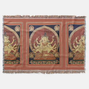 Tibetan Thangka von Guhyasamaja Akshobhyavajra Decke