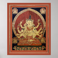 Tibetan Thangka von Guhyasamaja Akshobhyavajra