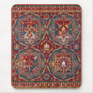 Tibetan Vier Mandalas der Vajravali-Serie Mousepad