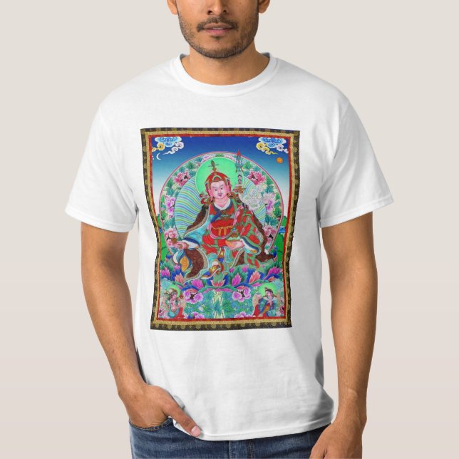 Tibetaner Thangka Padmasambhava T-Shirt (Vorderseite)