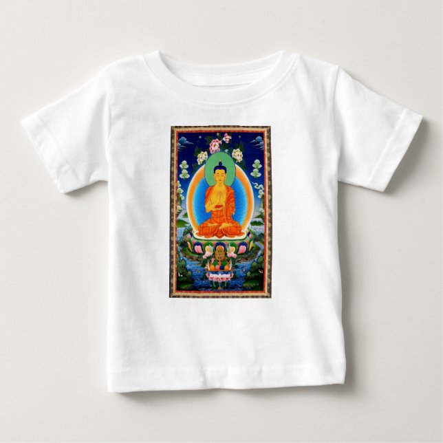 Tibetaner Thangka Prabhutaratna Buddha Baby T-shirt (Vorderseite)