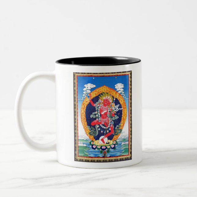 Tibetaner Thangka Vajravarahi Zweifarbige Tasse (Links)