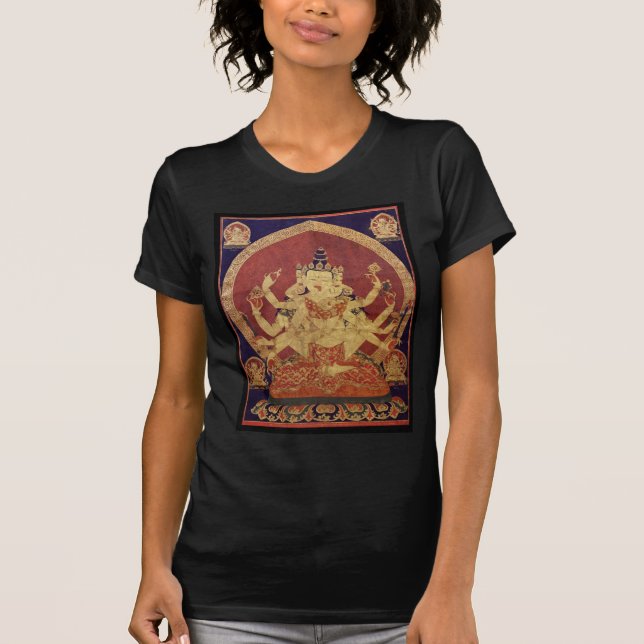 Tibetaner Thanka von Guhyasamaja Akshobhyavajra T-Shirt (Vorderseite)
