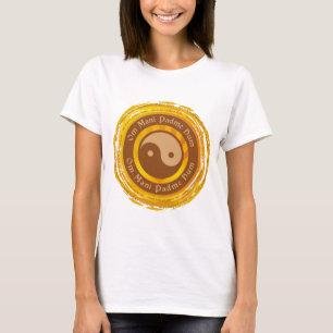 Tibetanische Beschwörungsformel Yin Yang T-Shirt