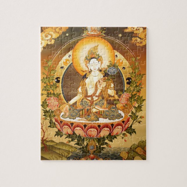 Tibetanische buddhistische Kunst Puzzle (Vertikal)