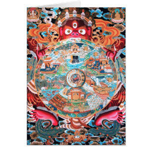 Tibetanische buddhistische Kunst (Rad des Lebens)