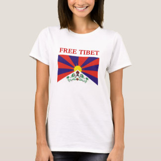 Tibetanische Flagge, FREIES TIBET T-Shirt