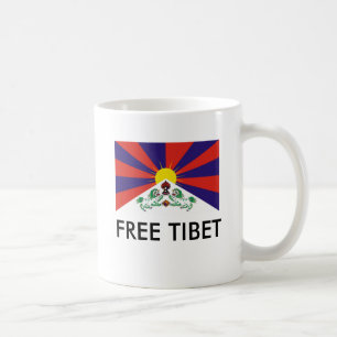 Tibetanische Flagge, FREIES TIBET Tasse