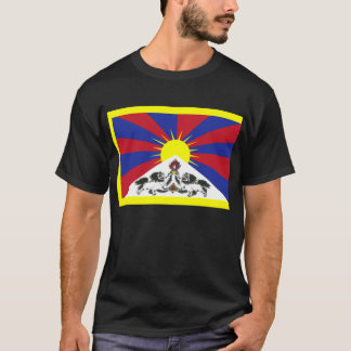 Tibetanische Flagge + OM Mani T-Shirt