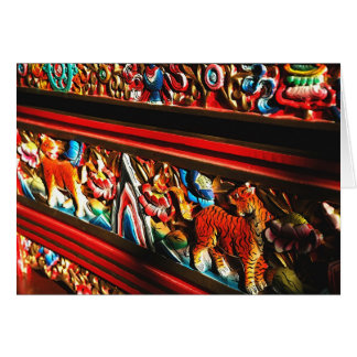 Tibetanische Tiger-Kasten-Meditations-Karte