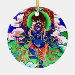 Tibetanischer Buddhismus buddhistisches Thangka Keramikornament