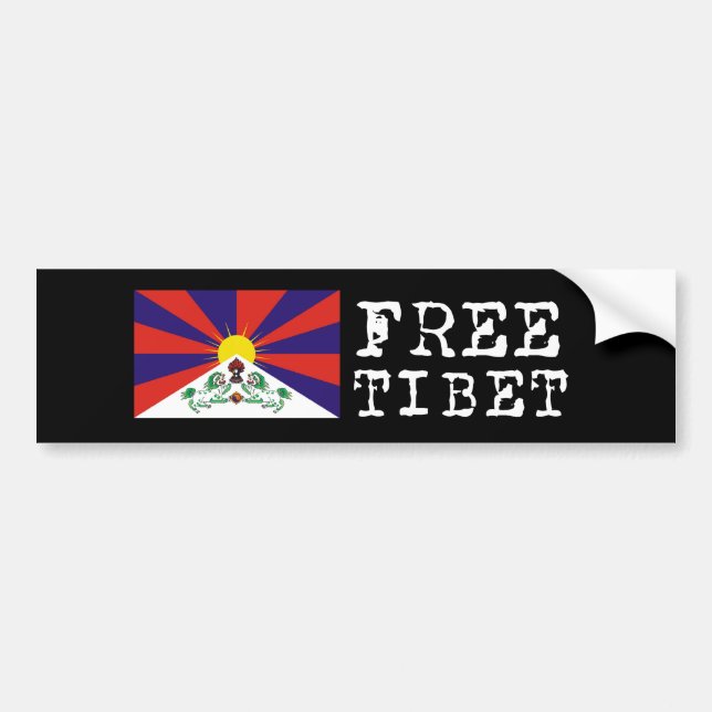 Tibetanischer Flaggen-Autoaufkleber Autoaufkleber (Vorne)