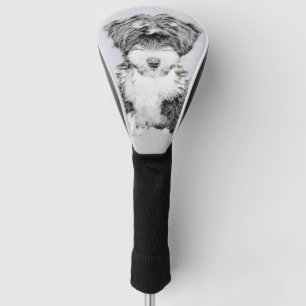 Tibetanischer Terrier-Malerei - niedliche Golf Headcover