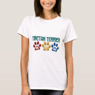 TIBETANISCHER TERRIER Mama-Tatzen-Druck 1 T-Shirt