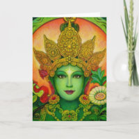 Tibetanisches buddhistisches Göttin-Grün Tara