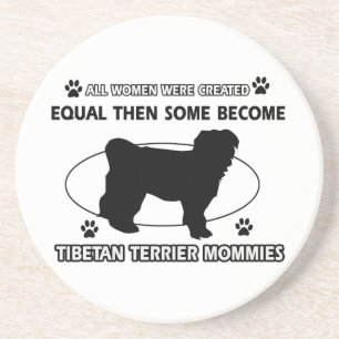 Tibetanisches Terrier-Mama-Entwurf Getränkeuntersetzer