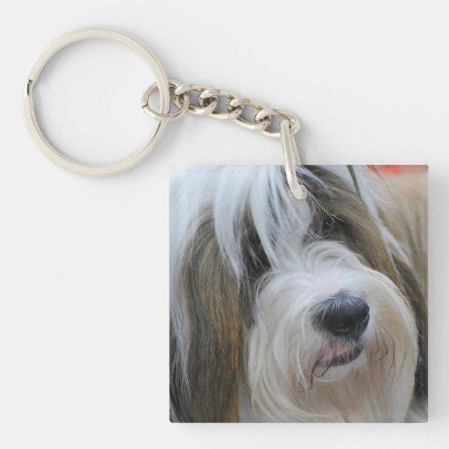 Tibetanisches Terrier Schlüsselanhänger (Vorderseite)
