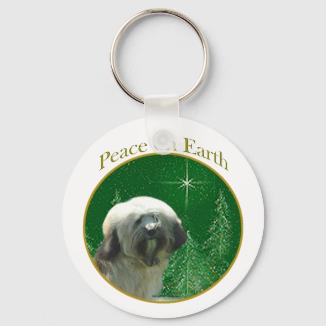 TibetanTerrier Peace Schlüsselanhänger (Vorderseite)